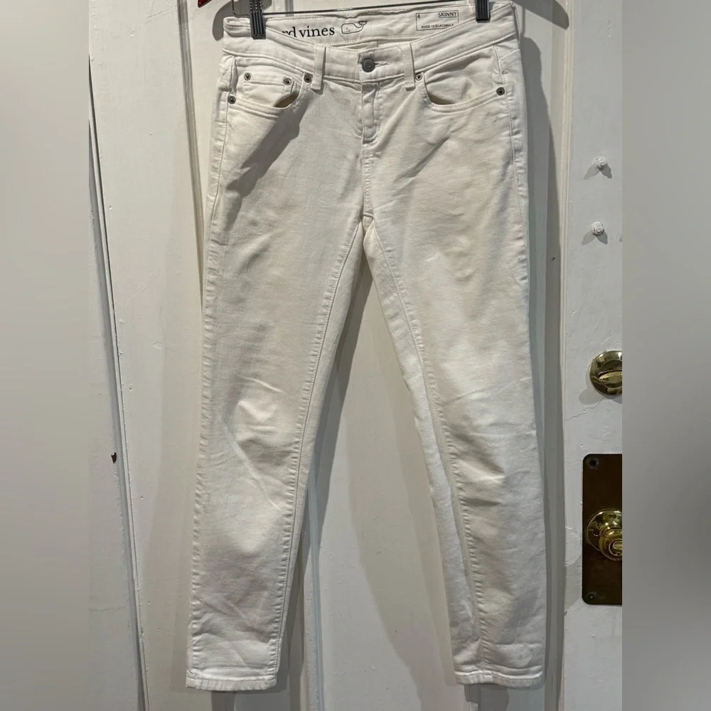 Vineyard Vines Women's Skinny Jeans in Cream